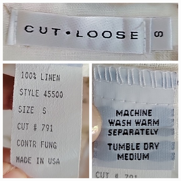 Cut Loose Dress Top Small Floral Linen Boho Coastal Cottagecore Feminine Summer - Picture 10 of 12